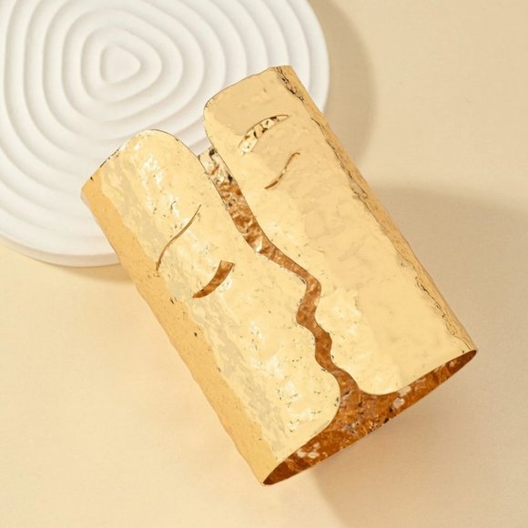 Faces cuff bracelet chic trendy luxe - Picture 2 of 2